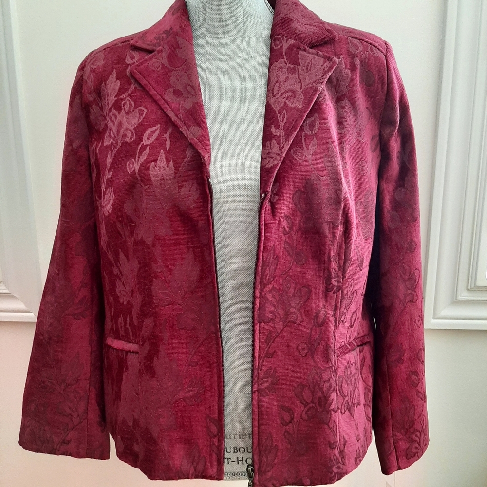 NEW Tan Jay Burgundy Blazer